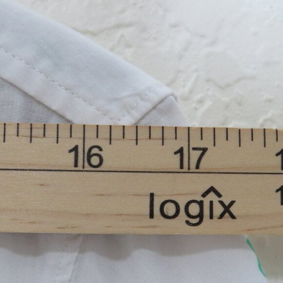 Public‎ Opinion* Men's Short Sleeve Button Down Curved Hem Pocket Shirt~ Medium - Picture 5 of 10